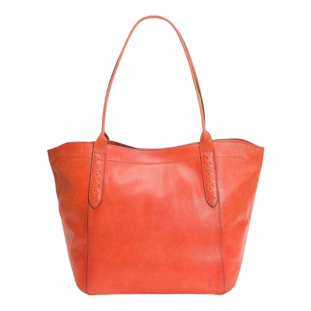 Frye Reed Leather Tote BURNT ORANGE
